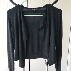 Charcoal Gray Sweater Cardigan